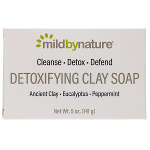 3 PACK OF Mild By Nature, Detoxifying Clay, Bar Soap, Eucalyptus & Peppermint, with Ancient Clay, 5 oz (141 g)