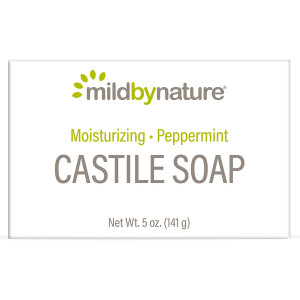 3 PACK OF Mild By Nature, Castile Soap Bar, Peppermint, 5 oz (141 g)
