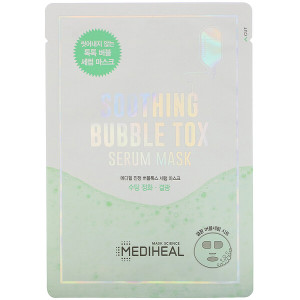 3 PACK OF Mediheal, Soothing Bubble Tox Serum Mask,  1 Sheet, 18 ml