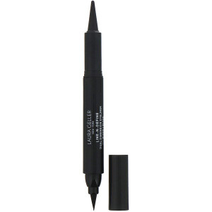 Laura Geller, Line-N-Define, Dual Dimensional Eyeliner, Liquid & Kohl Eyeliner, Black/Black, 0.07 fl oz (2 ml)/ / 0.017 oz (0.5 g)