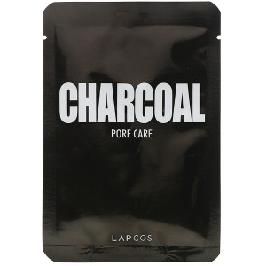 3 PACK OF Lapcos, Charcoal Sheet Mask, Pore Care, 1 Sheet, 0.84 fl oz (25 ml)