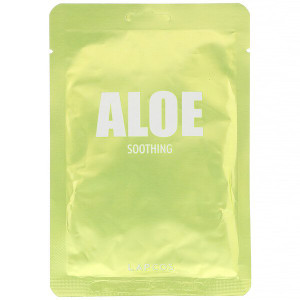 3 PACK OF Lapcos, Aloe Sheet Mask, Soothing,  1 Sheet, 1.11 fl oz (33 ml)