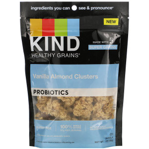 3 PACK OF KIND Bars, Healthy Grains, Probiotic, Vanilla Almond Clusters,  7 oz (198 g)