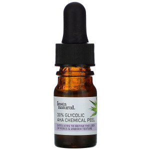 3 PACK OF InstaNatural, 30% Glycolic AHA Chemical Peel, 0.17 fl oz (5 ml)
