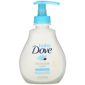 3 PACK OF Dove, Baby, Tip to Toe Wash, Rich Moisture, 6.5 fl oz (192 ml)