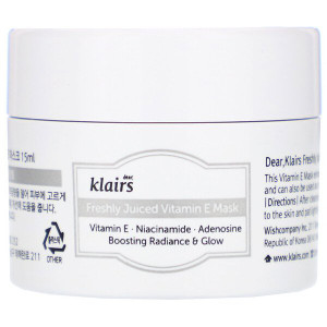 3 PACK OF Dear, Klairs, Freshly Juiced Vitamin E Mask, 0.5 oz (15 ml)