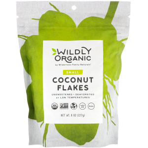 3 PACK OF Wildly Organic, Coconut Flakes, Small, 8 oz (227 g)