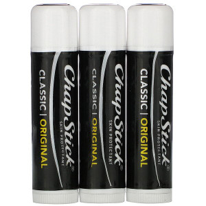 3 PACK OF Chapstick, Lip Care Skin Protectant, Classic Collection, 3 Sticks, 0.15 oz (4 g) Each