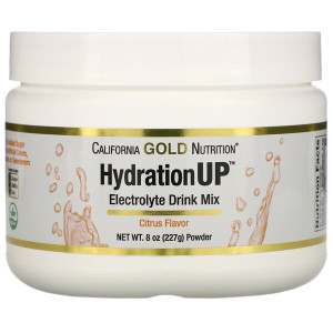 California Gold Nutrition, HydrationUP, Electrolyte Drink Mix Powder, Citrus, 8 oz (227 g)