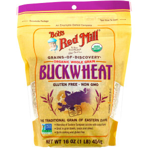3 PACK OF Bobs Red Mill, Organic Buckwheat, Whole Grain, 16 oz (454 g)