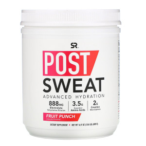 Sports Research, Post-Sweat Advanced Hydration, Fruit Punch, 16.9 oz (480 g)
