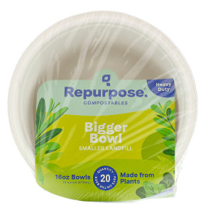 3 PACK OF Repurpose, Heavy Duty, 16 oz Bowls, 20 Count