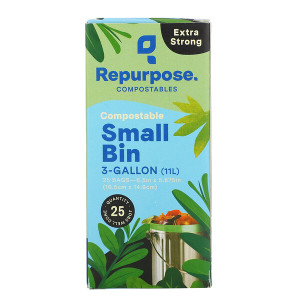 3 PACK OF Repurpose, Extra Strong, 3 Gallon Small Bin Bags, 25 Count