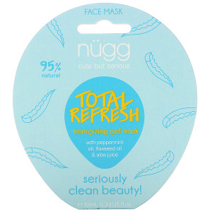 3 PACK OF Nugg, Total Refresh Energizing Gel Mask, 0.33 fl oz (10 ml)