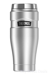 Thermos Stainless King Travel Tumbler - Matte Steel -- 16 oz