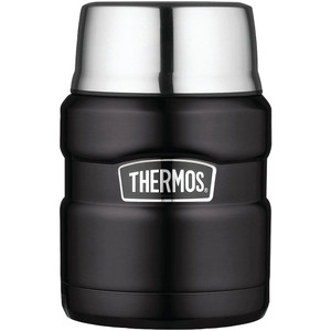 Thermos Stainless King Food Jar - Matte Black -- 16 oz