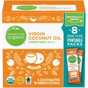 Simple Truth Organic Unrefined Cold Pressed Virgin Oil Coconut -- 8 Packs