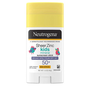 Neutrogena Sheer Zinc Kids Mineral Sunscreen Stick SPF 50 -- 1.5 oz