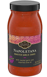 3 PACK OF Private Selection Roasted Garlic Sauce Napoletana -- 24 oz