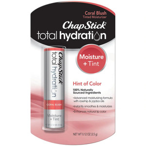 3 PACK OF Chapstick Total Hydration Moisture Plus Tint Coral Blush -- 0.12 oz