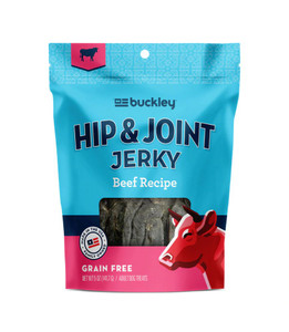 3 PACK OF Buckley Hip & Joint Grain Free Jerky for Dogs Beef Recipe -- 5 oz