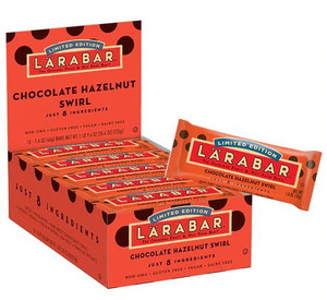 Larabar Fruit & Nut Food Bar Gluten Free Chocolate Hazelnut Swirl -- 16 Bars