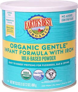 Earths Best Organic Gentle Infant Formula with Iron -- 23.2 oz