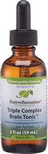Native Remedies Triple Complex BrainTonic Homeopathic Formula -- 2 fl oz