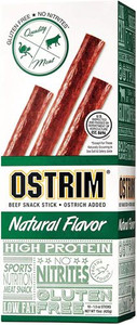 Ostrim Natural Snack Stick Beef & Elk Sweet & Spicy -- 10 Sticks