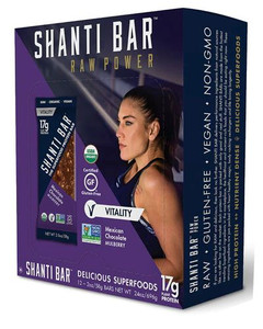 Shanti Bar Organic 17 G Protein Bar Gluten Free Mexican Chocolate Mulberry -- 12 Bars