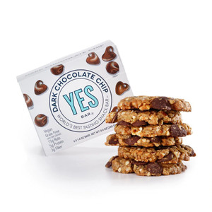 The YES Bar Vegan Gluten Free Real Food Low Sugar Paleo Snack Bar Dark Chocolate Chip -- 6 Bars