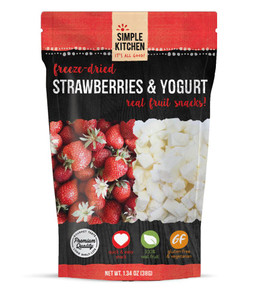 Simple Kitchen Freeze-Dried Strawberries & Yogurt -- 6 Pack