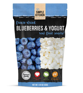 Simple Kitchen Freeze-Dried Blueberries & Yogurt -- 6 Pack