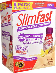 SlimFast Advanced Nutrition High Protein RTD Shake Vanilla Cream -- 8 Bottles