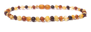 Charlie Banana Amber Necklace 11" Boroque - Raw Multi P -- 1 Necklace