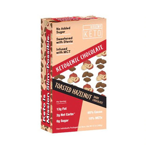 Kiss My Keto Ketogenic Chocolate Toasted Hazelnut -- 4 Bars