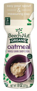 Beech-Nut Organic Baby Cereal Oatmeal -- 8 oz