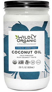 Wildly Organic Virgin Unrefined Coconut Oil -- 28 fl oz