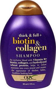 3 PACK of Organix Thick & Full Biotin & Collagen Shampoo -- 13 fl oz