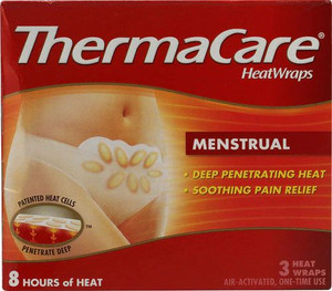 3 PACK of Thermacare Menstrual Heat Wraps -- 3 Wraps