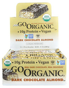 NuGo Nutrition NuGo Organic Bars Dark Chocolate Almond -- 12 Bars