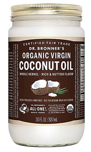 Dr. Bronners Organic Virgin Coconut Oil -- 30 fl oz