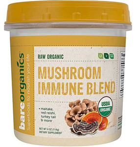 BareOrganics Mushroom Immune Blend Raw -- 4 oz