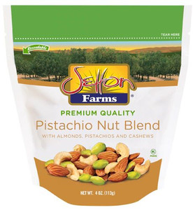 3 PACK of Setton Farms Premium Quality Pistachio Nut Blend Pistachios and Almonds -- 4 oz