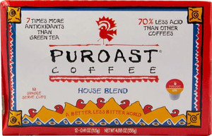 Puroast Low Acid Coffee House Blend -- 12 K-Cups
