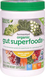 Genuine Health Fermented Organic Gut Superfoods Plus Orange Ginger -- 23 Servings