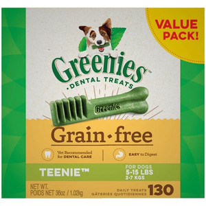 Greenies Grain-Free Teenie Dental Dog Treats -- 130 Treats