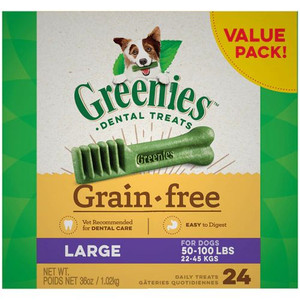 Greenies Grain Free Large Dog Dental Treats -- 36 oz