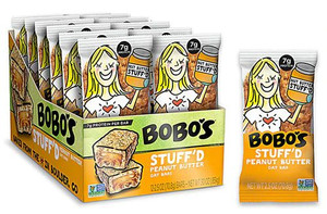 BoBos Oat Bars Stuff'D Peanut Butter -- 12 Bars