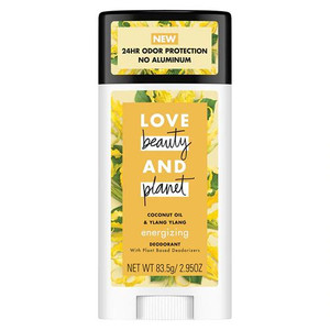 Love Beauty and Planet Coconut Oil and Ylang Ylang Energizing Deodorant -- 2.95 oz